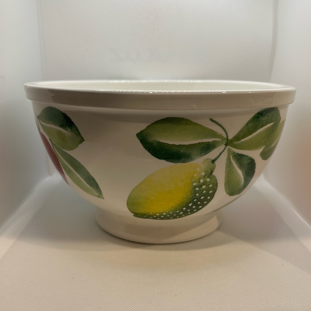 CERAMICHE ALFA LARGE "APPLE & BERRYMAN BOWL" MADE IN ITALY